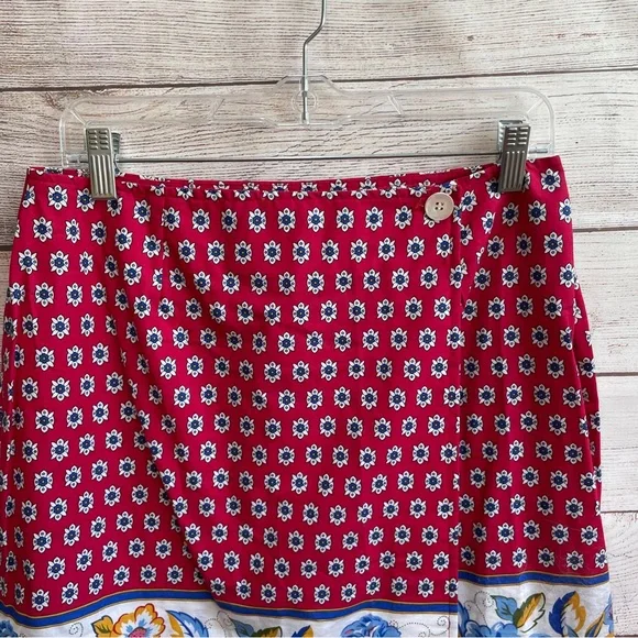 VINTAGE SARAH CHAPMAN WRAP SKIRT IN FLORAL PRINT - Picture 2 of 6
